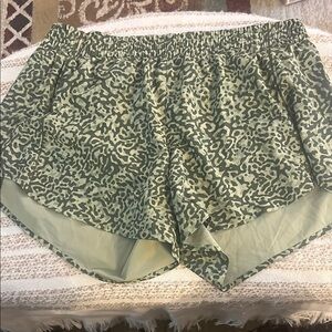 Green Camo Running Shorts